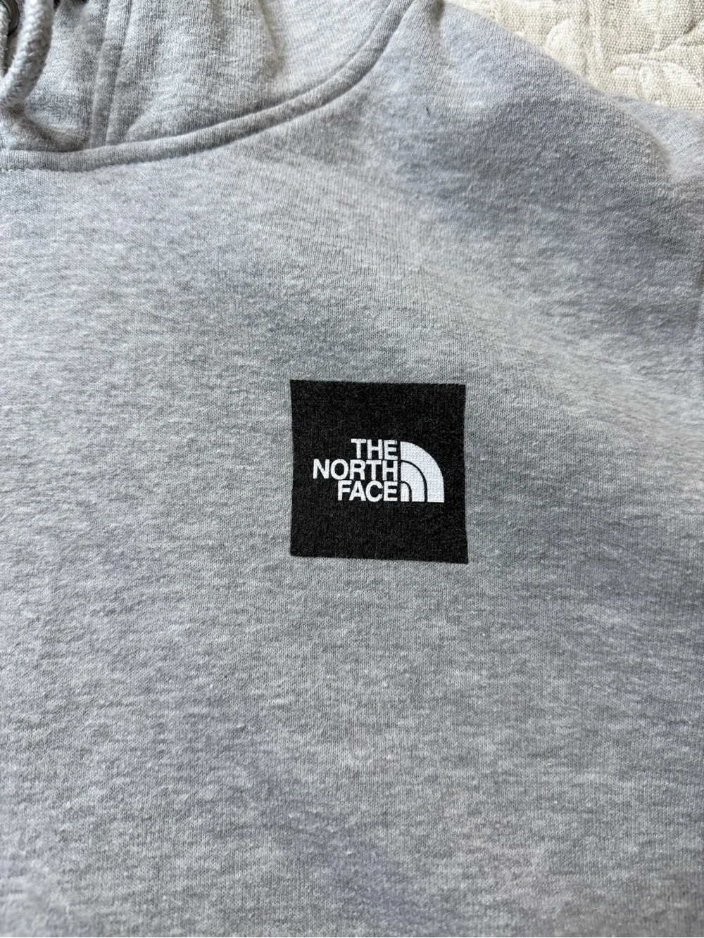 The North Face Men's Gray Logo Hoodie - Size Small